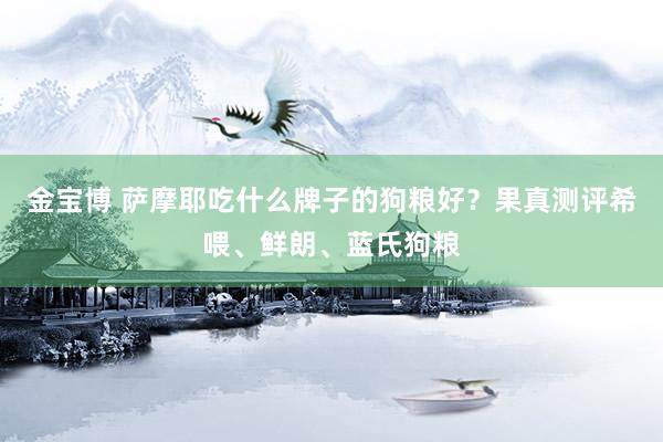 金宝博 萨摩耶吃什么牌子的狗粮好？果真测评希喂、鲜朗、蓝氏狗粮